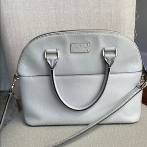 kate spade Grey Dome Satchel Crossbody